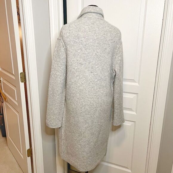 Vince Merino Wool Alpaca Brushed Shawl Knit Sweater Cardigan Oversized Coat - Picture 2 of 14